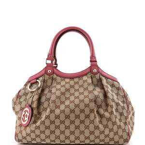 Gucci Sukey Tote Gg Canvas With Leather #364673G98B